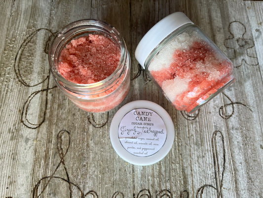 Candy Cane Sugar Scrub