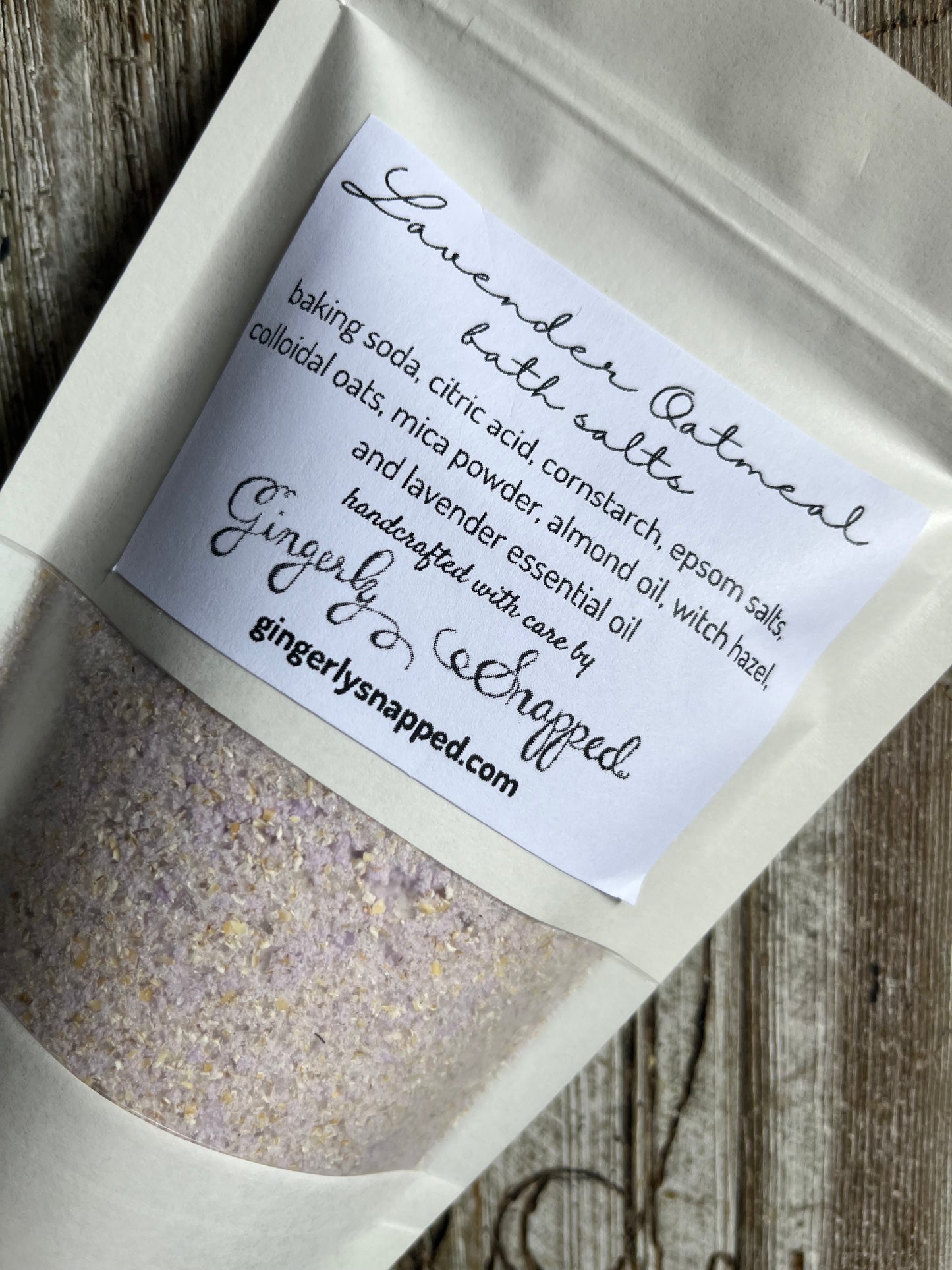 Lavender Oatmeal Bath Salts