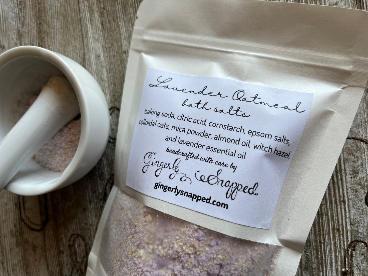 Lavender Oatmeal Bath Salts