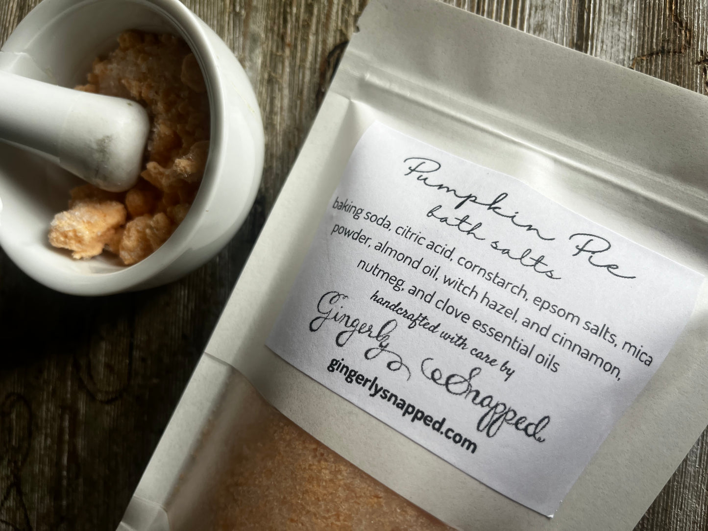 Pumpkin Pie Bath Salts