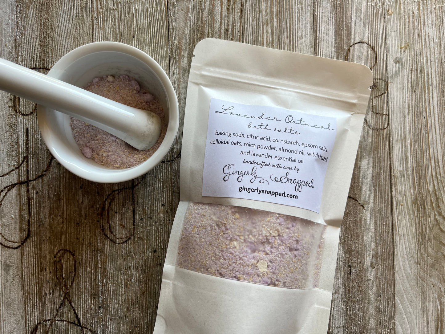 Lavender Oatmeal Bath Salts